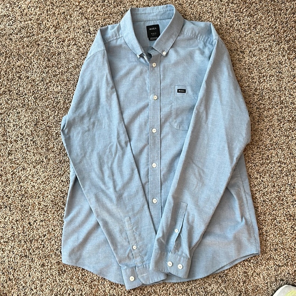 RVCA long sleeve “that’ll do stretch” shirt